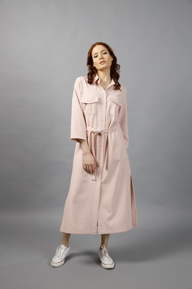 LEYBERT’s FLAPPED POCKETS LONGDRESS 50% OFF