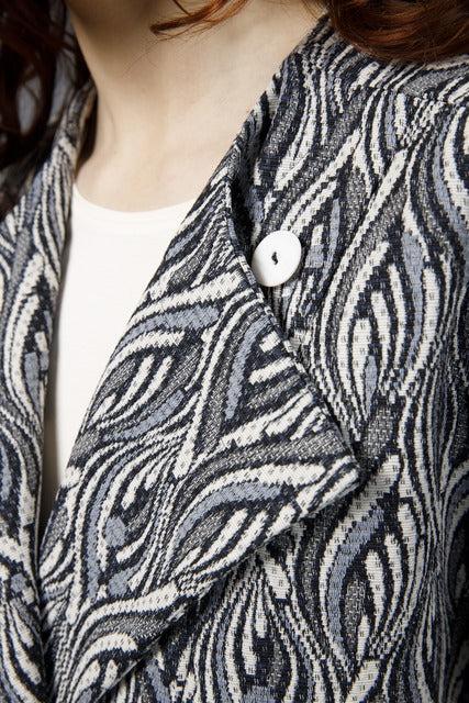 LEYBERT’s ABSTRACT JACQUARD JACKET-COAT