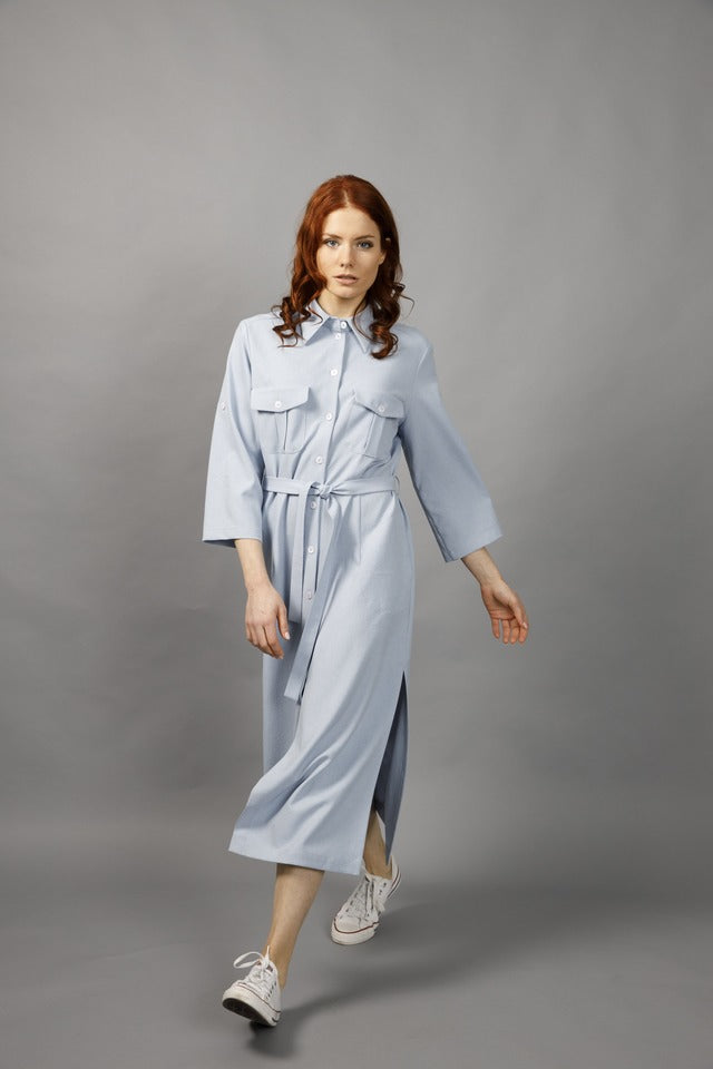 LEYBERT’s FLAPPED POCKETS LONGDRESS 50% OFF