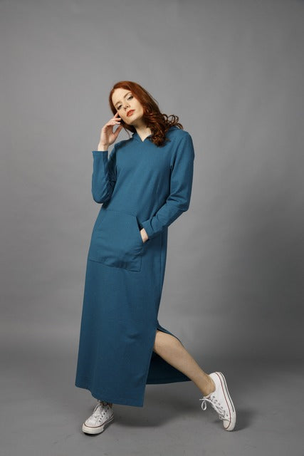 LEYBERT’s MAXI HOODED DRESS